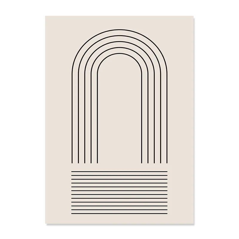 Abstract Line Drawing Boho Poster | Veska E