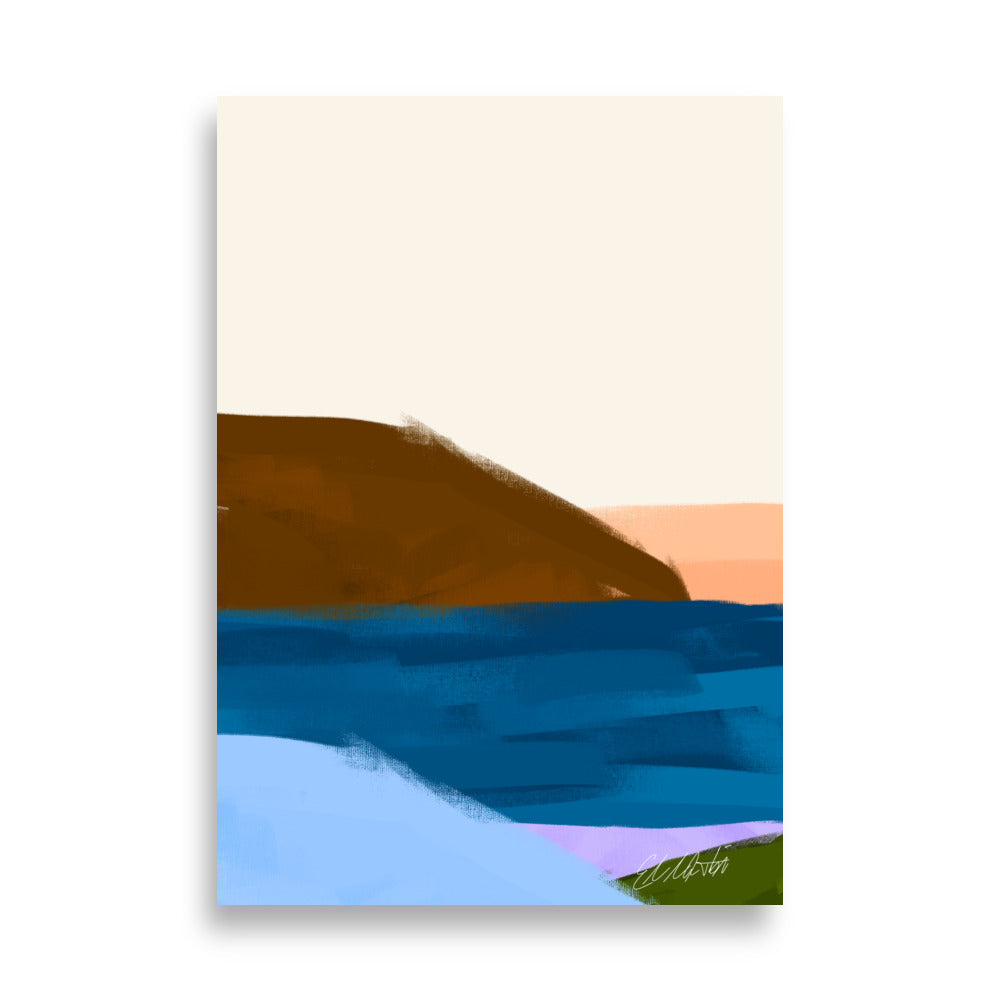 Abstrakt Sjöside 02 | Veska 70×100 cm