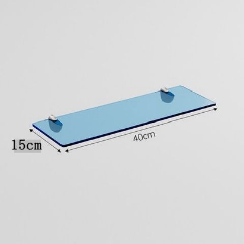 AcryLuxe Modern vägg hylla med stiliga färgaccenter | Veska Blå rektangel 40 cm