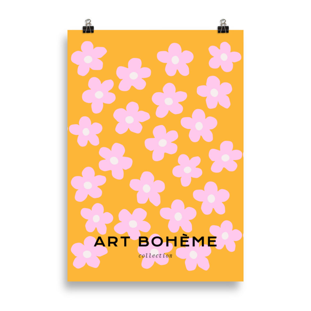 Art Boheme-Pink Bloom Garden | Veska 70×100 cm