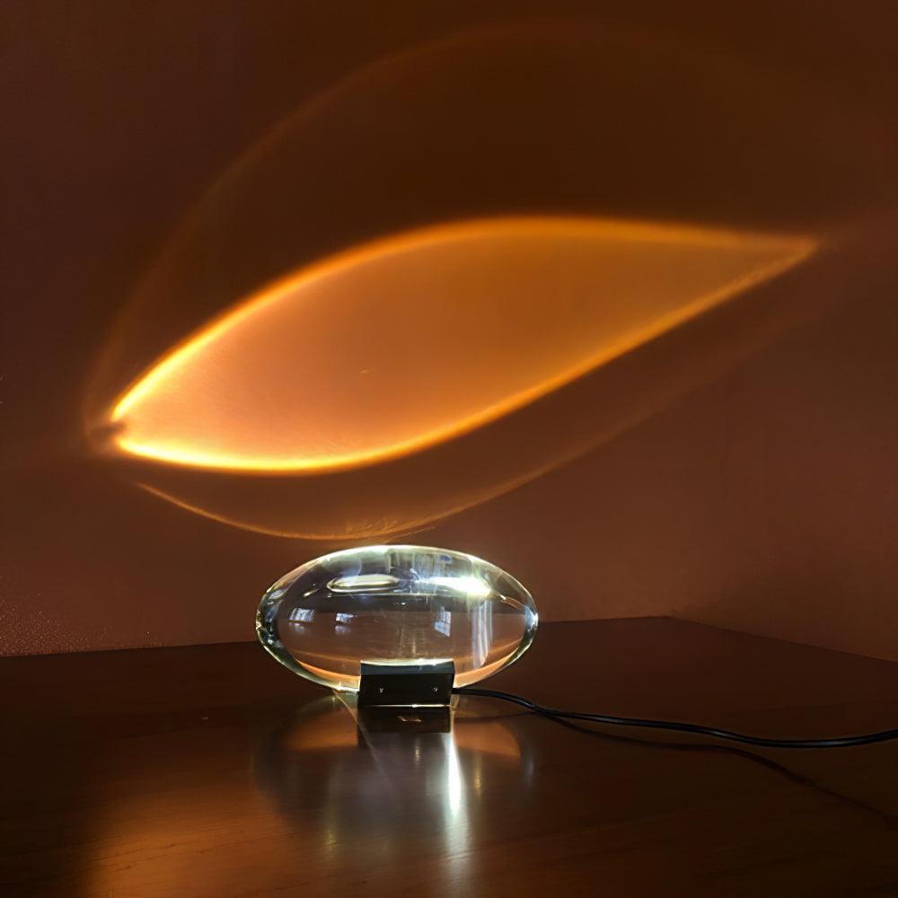 Atman Bordslampa | Veska Diameter 16 cm x Längd 8 cm Rot vid solnedgång