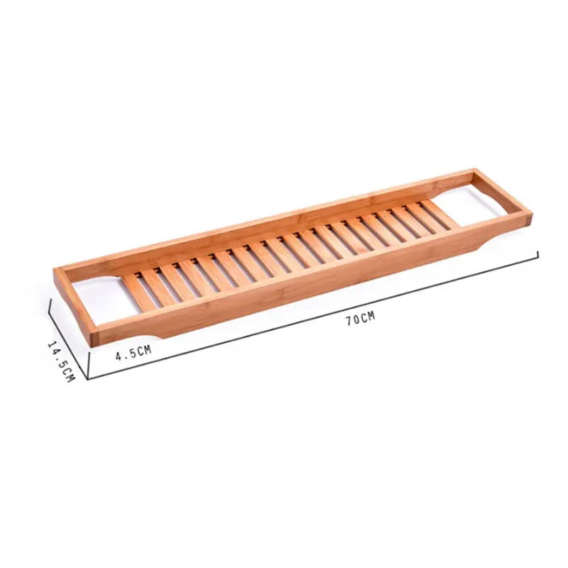 BambooBath Badkarbricka - Utbyggbar Bambu Badkarhylla | Veska