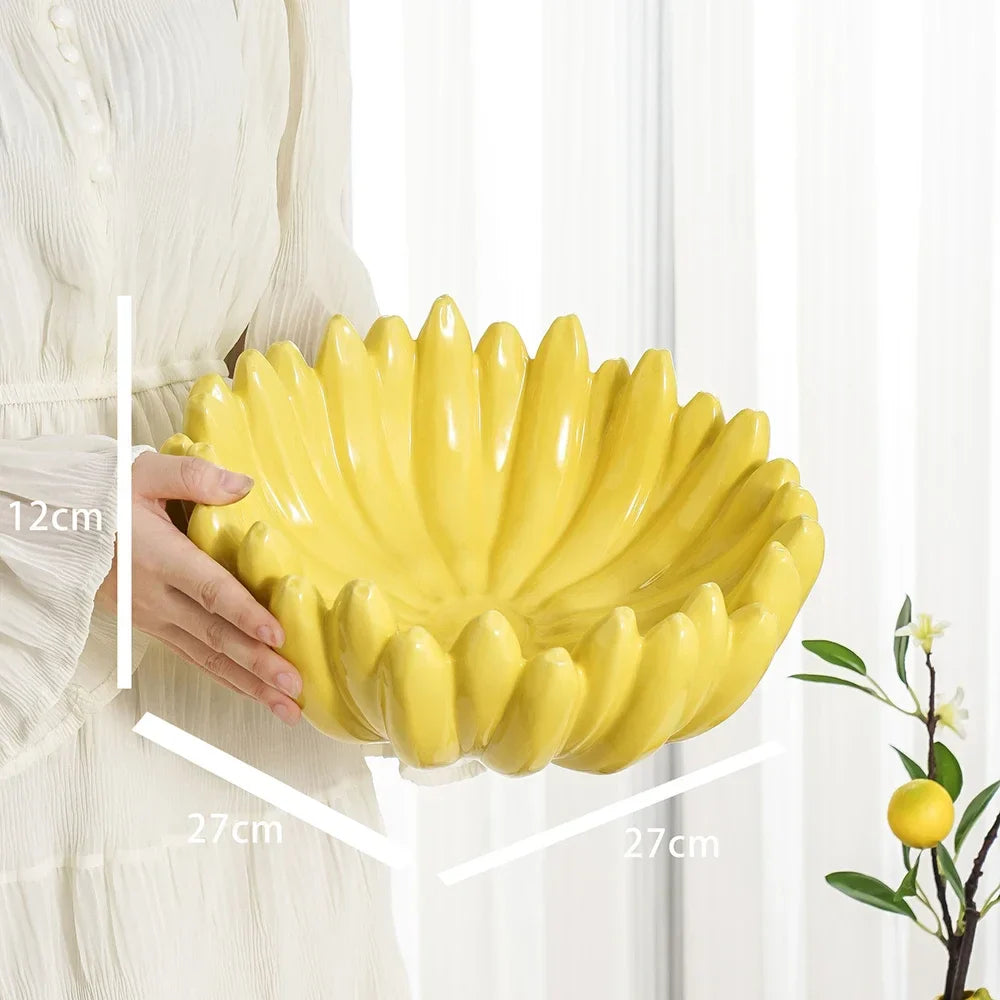 Banan Keramisk Förvaringsbricka | Veska Bananbukett