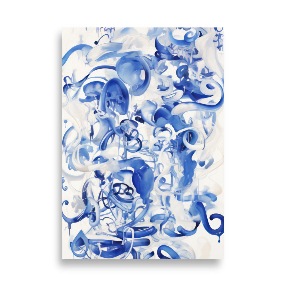 Blå vågor | Veska 70×100 cm