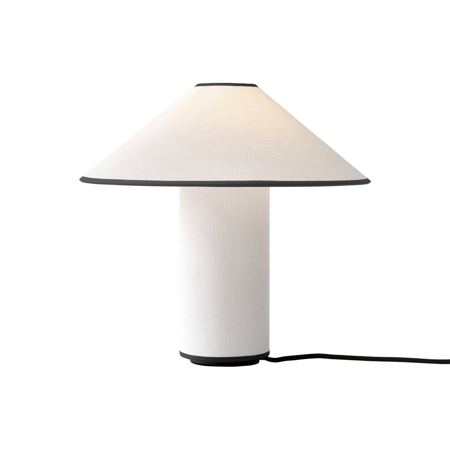Bordslampa med textilskärm – Lunara | Veska Svart+Vit