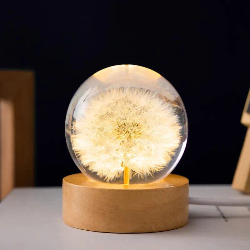Botanisk Bloom Sphere Nattljus | Veska Maskros