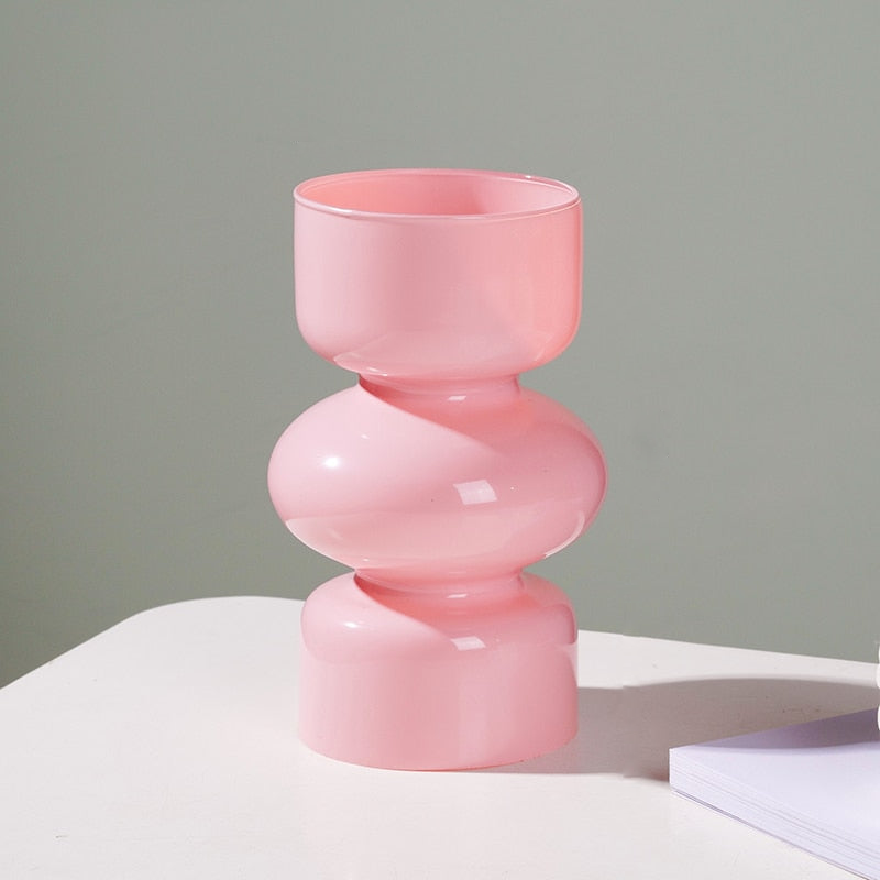 Cai Färgad Glasvas | Veska Rosa