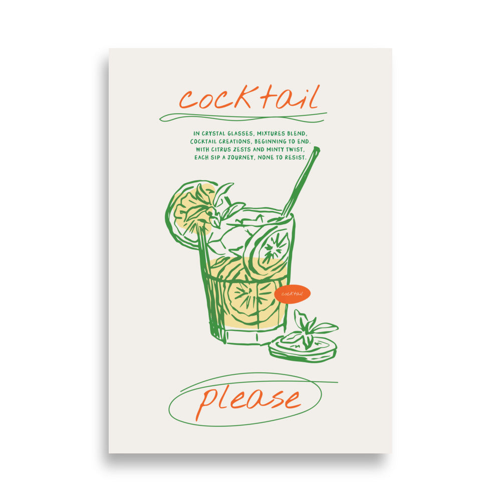 Cocktail Please | Veska 70×100 cm