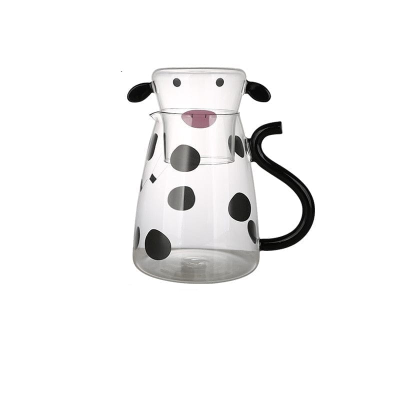 Cow Borosilikatglas Teapot Set | Veska Stor