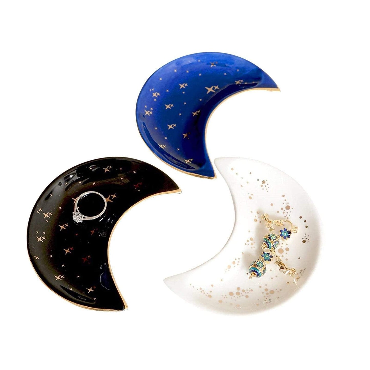 Crescent Moon Jewelry Tray | Veska Pack med 3 10x8cm 3.9"x3.1"