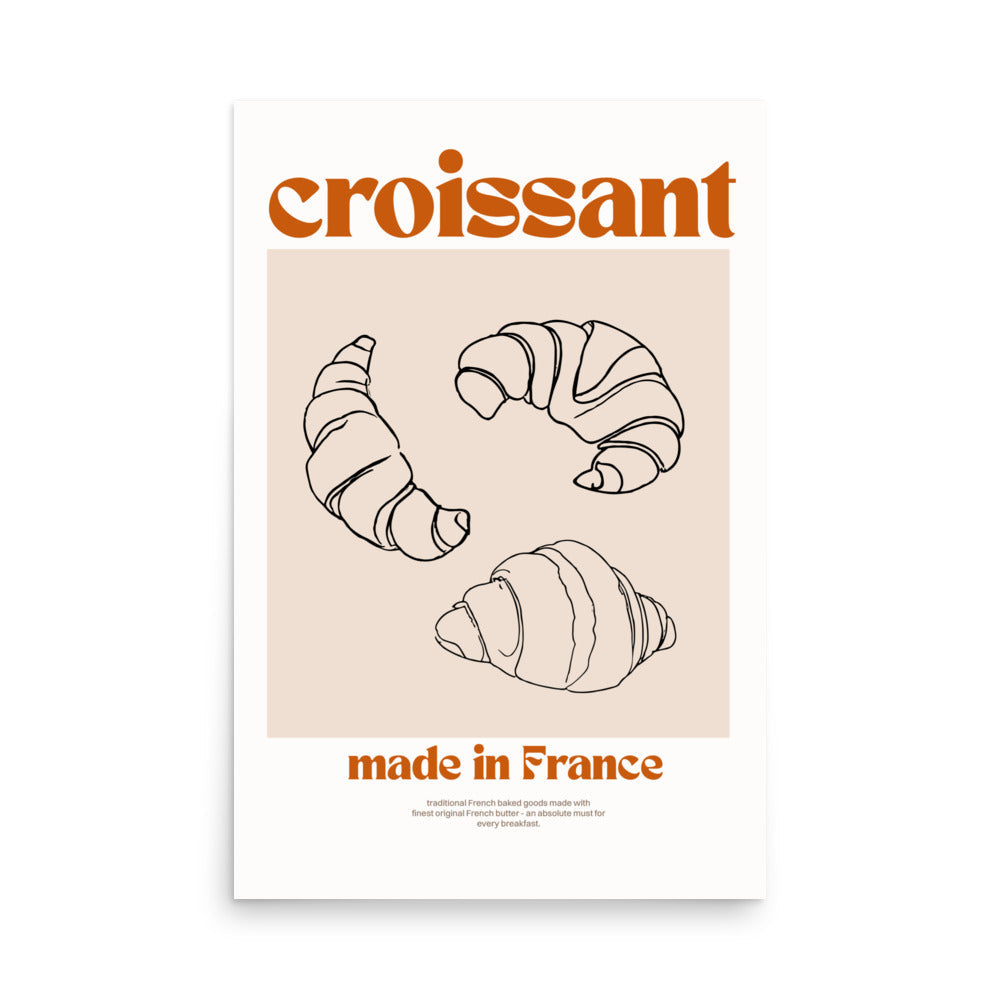 Croissant, tillverkad i Frankrike | Veska 24″×36″