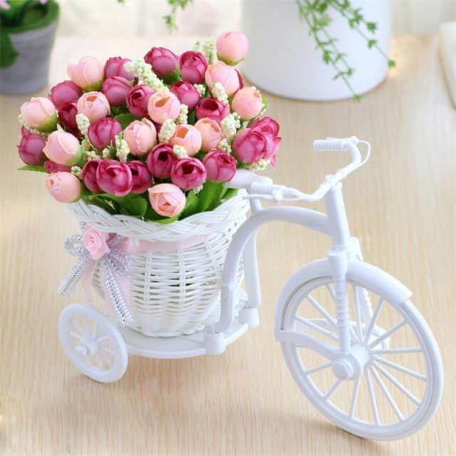 Cykel Blomsterkorg Vas Dekor | Veska 10