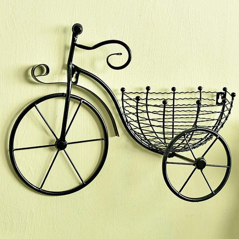 Cykelhängande blombukett | Veska Svart