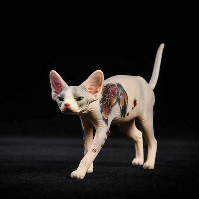 Dekorativ tatueringlös kattfigur | Veska Stil 2