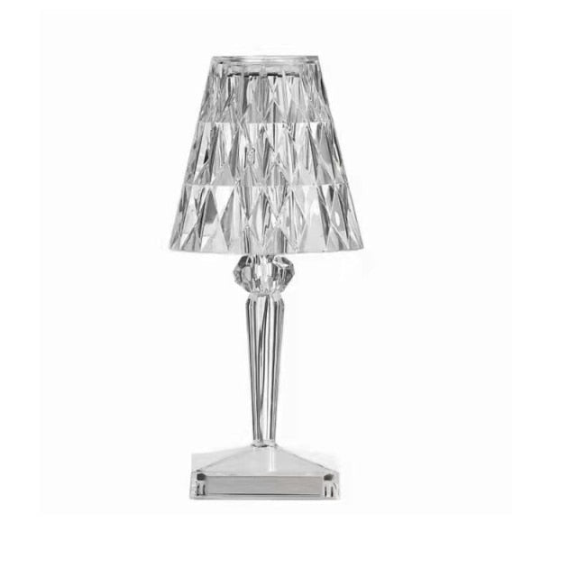 Diamond Akryl Bordslampa | Veska Touch Laddningsbar