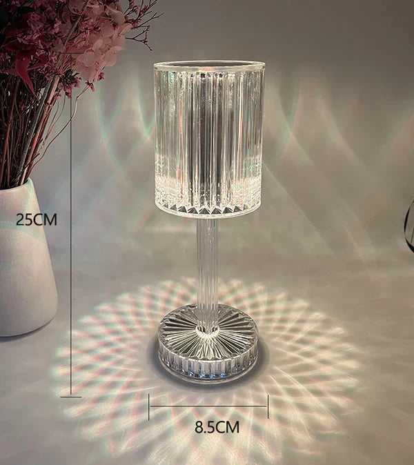 Dimbar Kristall Bordslampa Med Modern Design | Veska