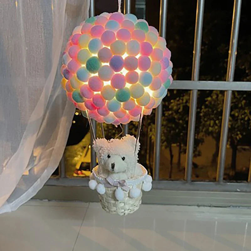DIY Varmluftsballong-formade Flygande Djur Nattlampa | Veska Björn