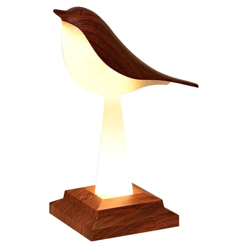 Eclectus Fågelinspirerad LED Bordslampa | Veska Mahognykorn Röd Grön Blå Fjärrkontroll