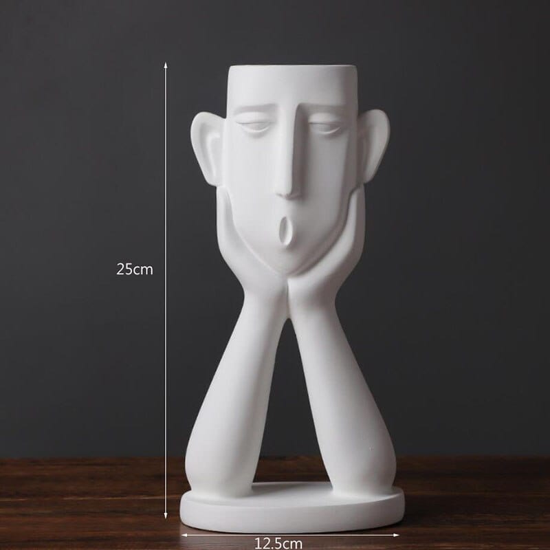 Face Vace | Skulptur Veskaomvas | Veska Vit B