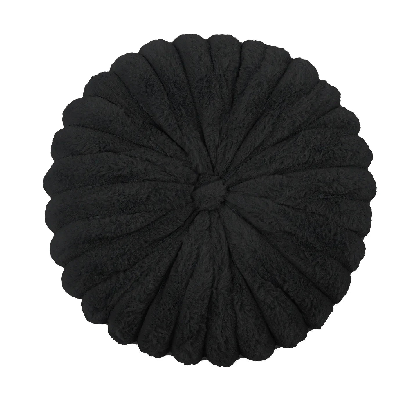 Fluffy Pastell Pumpa Kudde | Veska Svart 35CM