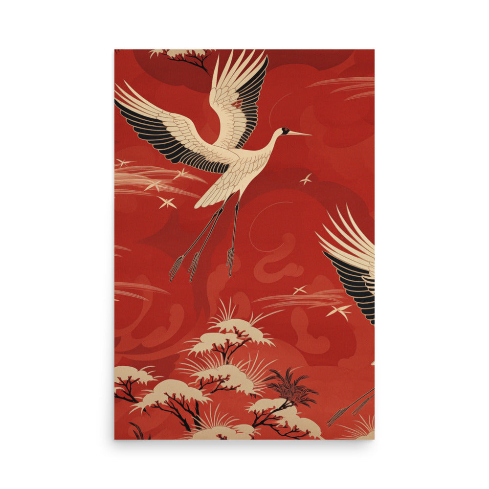 Flying Cranes | Veska 24″×36″
