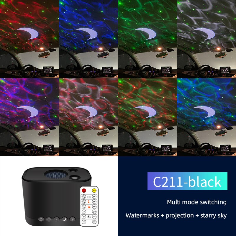 Galaxy LED Tak Nattljus Projektor | Veska A-Svart
