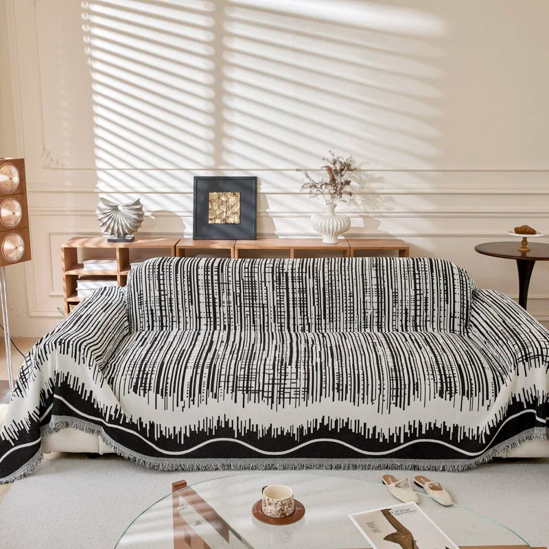 Geometriska Linjer Soffa Kast Täckduk Filt | Veska 5