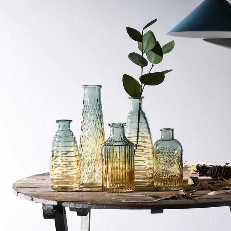 Gradient Glass Bottle Vases | Veska Tybee