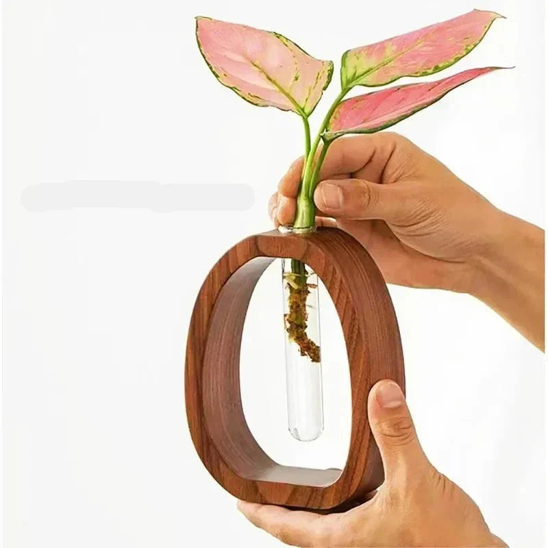 Handgjord träram med klart glasvas för minimalism | Veska