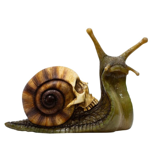Horror Snäcka Miniatyrskulptur | Veska Gul