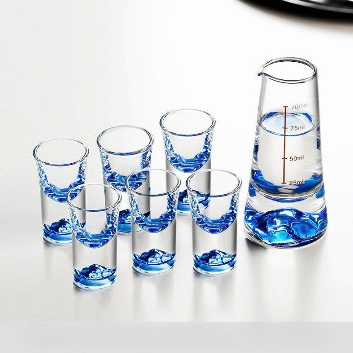 Japan Style Blyfritt Bergsglas Set | Veska C 1 hällare 6 koppar