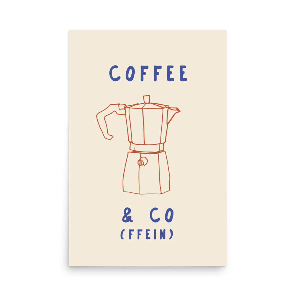 Kaffe och koffein | Veska 24″×36″