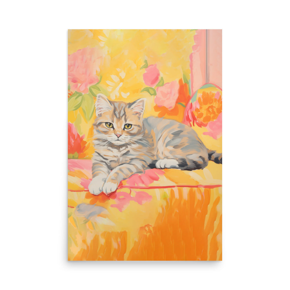 Katt på en soffa | Veska 24″×36″