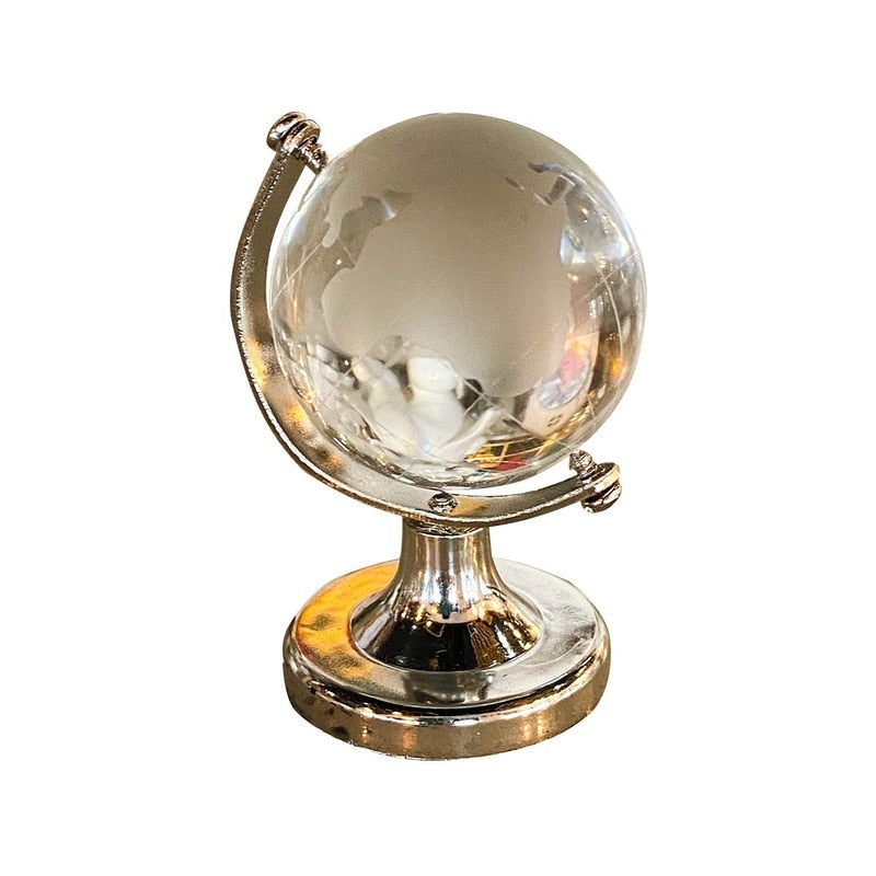Kristall Transparent Miniglas Jordglob | Veska