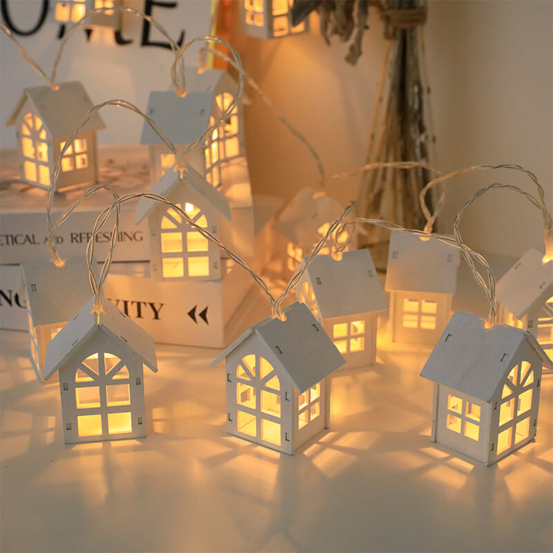 Linne Lantern String Lights | Veska Hus