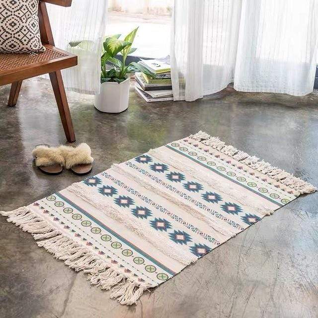 Linnedekor med fransar (6 designer) | Veska 60x90cm 6