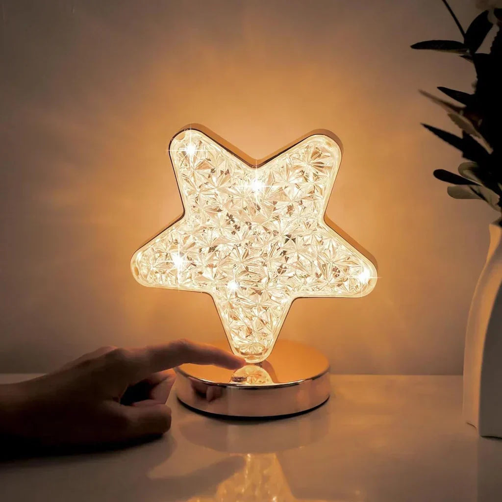Magisk Kristall Bordslampa med Dimming Funktion - Celestia | Veska Stjärna
