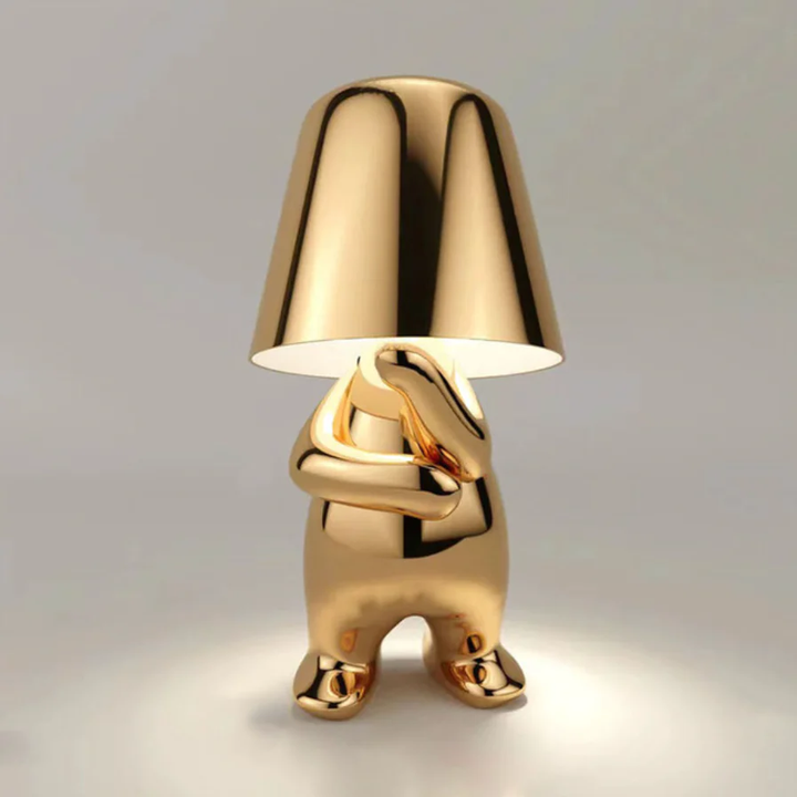 Manlamp - Konstfull modern LED-bordslampa | Veska Guld Ponder
