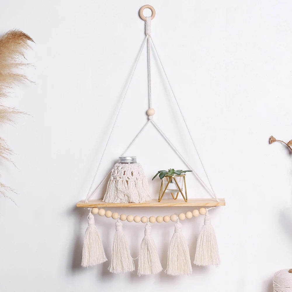 Minimalist Hängande Växt Hylla | Veska svävande hyllor