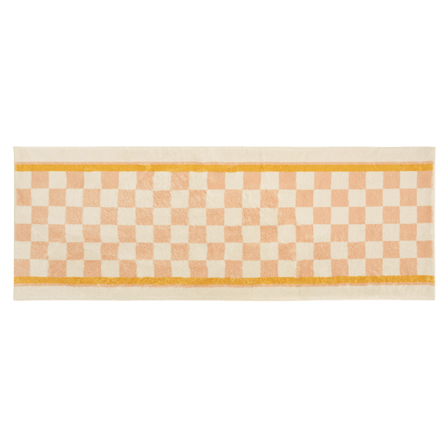 Mjukt Rutigt Matta | Veska 55x150CM Orange