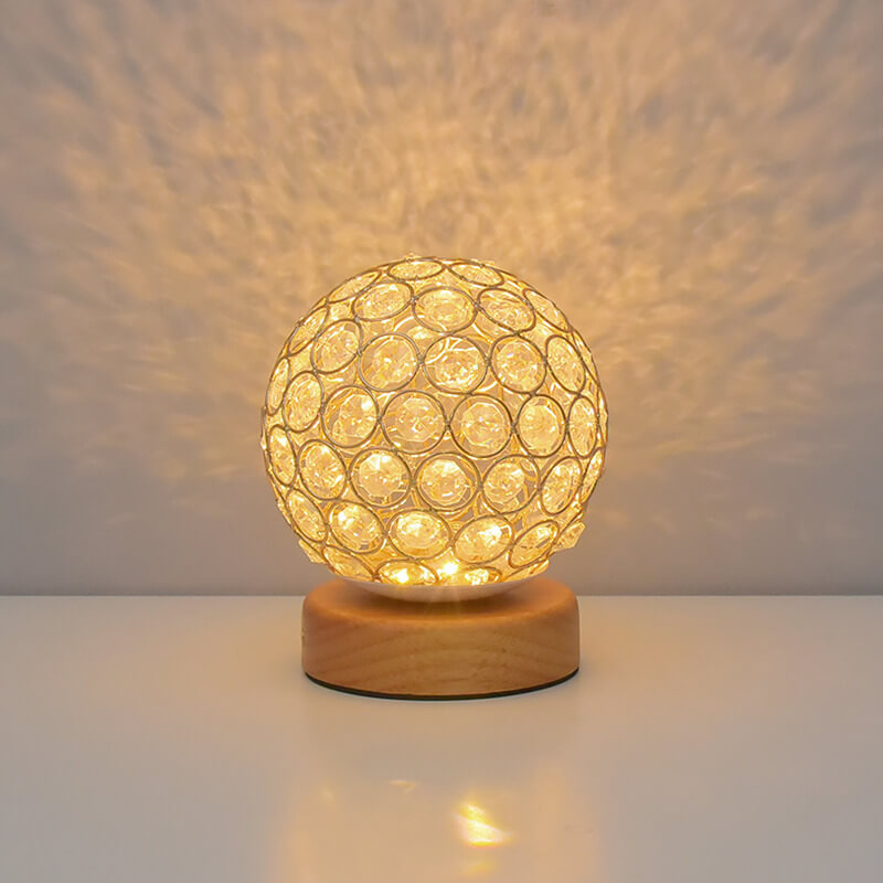 Modern minimalist rund USB uppladdningsbar LED bordslampa | Veska