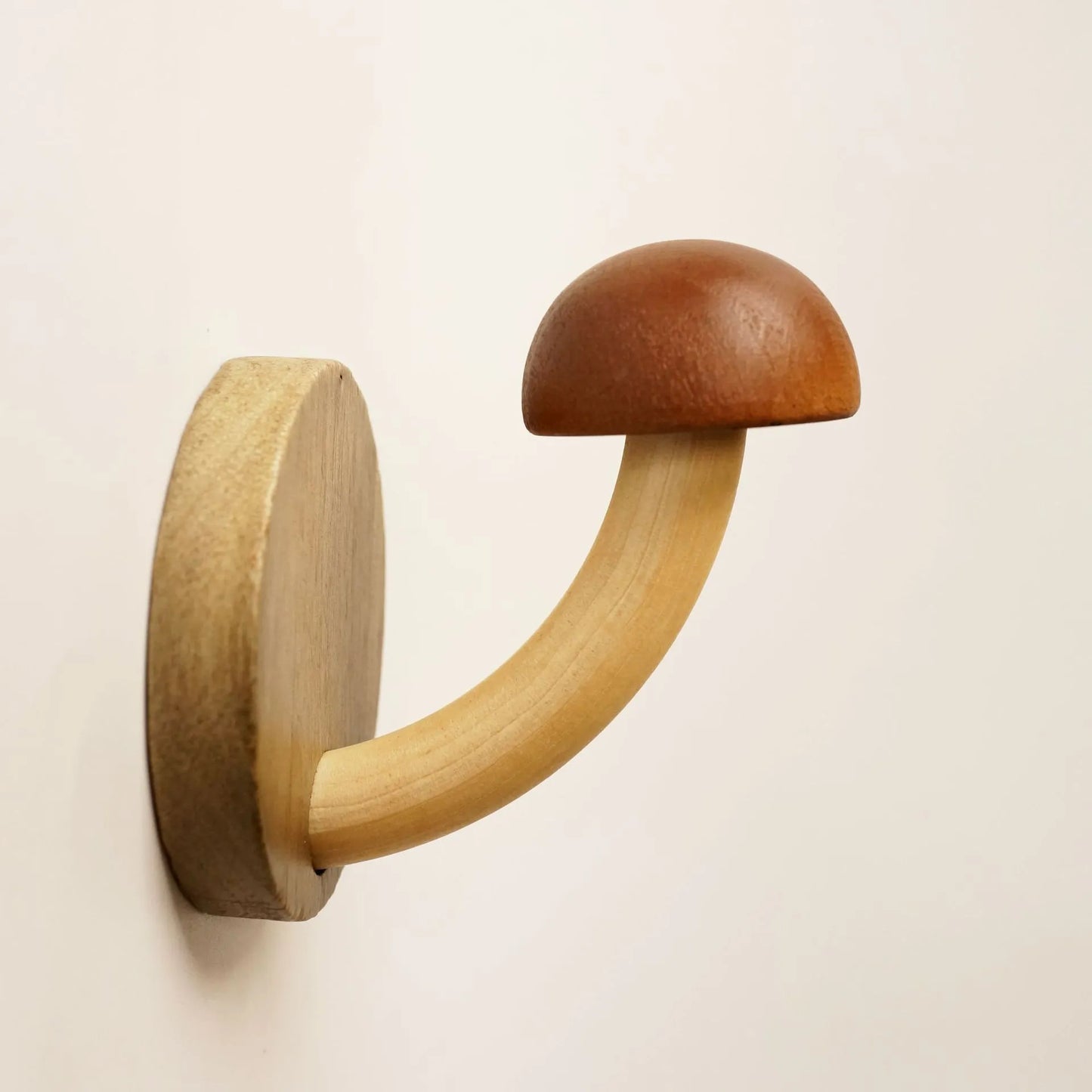 Mystic Mushroom Trä Vägg Klädhängare | Veska Brun