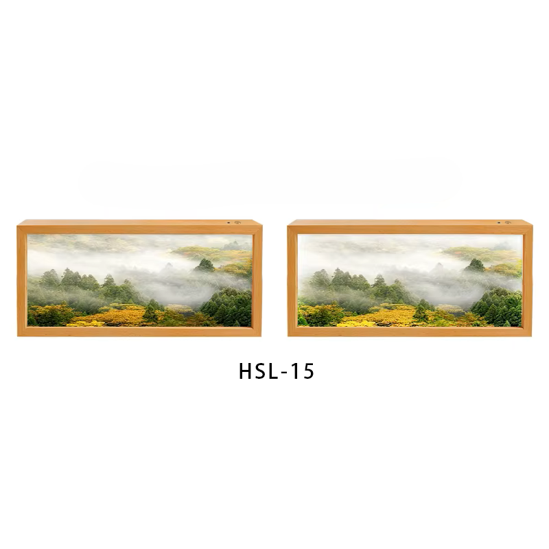 Nordic Healing Bakgrundsbelyst Landskapskonst Ram Låda Ljus | Veska CT-HSL-15
