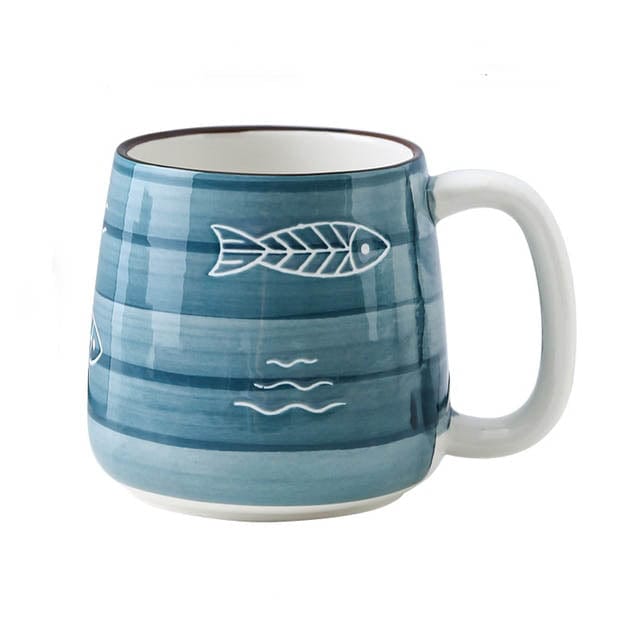 Ocean Hand Painted Ceramic Mug | Veska F