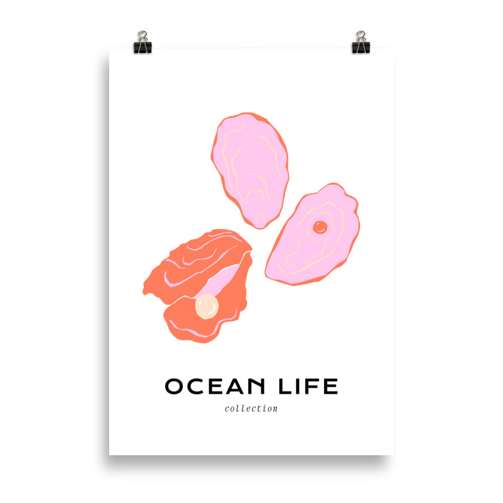 Ocean Life - Shell | Veska 70×100 cm