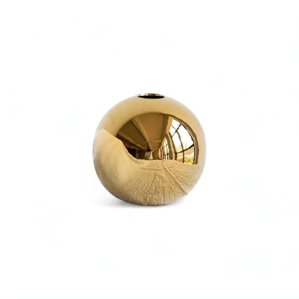 Opulent Golden Ball Vase Collection | Veska