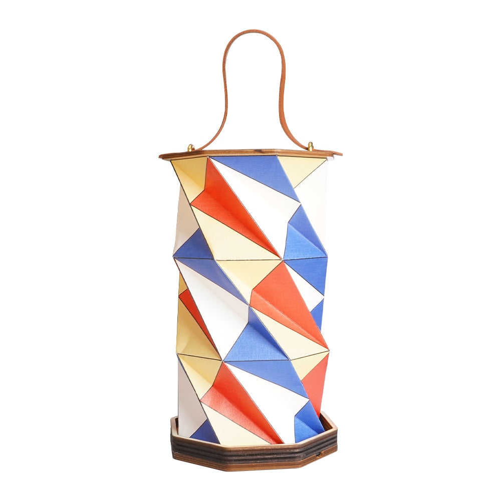 Origami Glow Dimmbar Papperslanterna Ljus | Veska färgglad