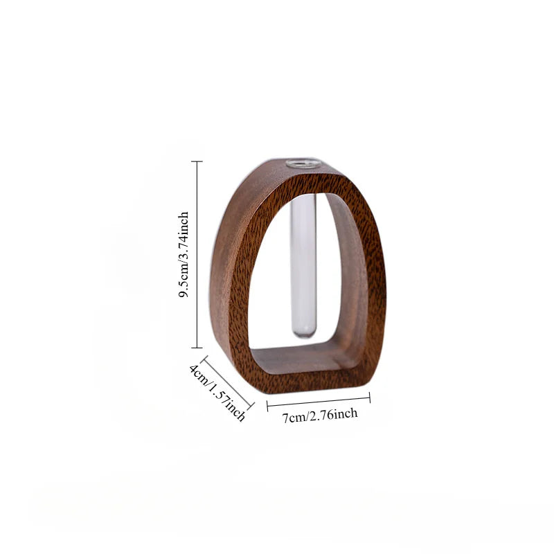 Oval Träram Enstammig Vas | Veska Liten