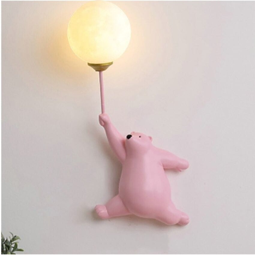 Polar Bear Vägglampa | Veska Rosa