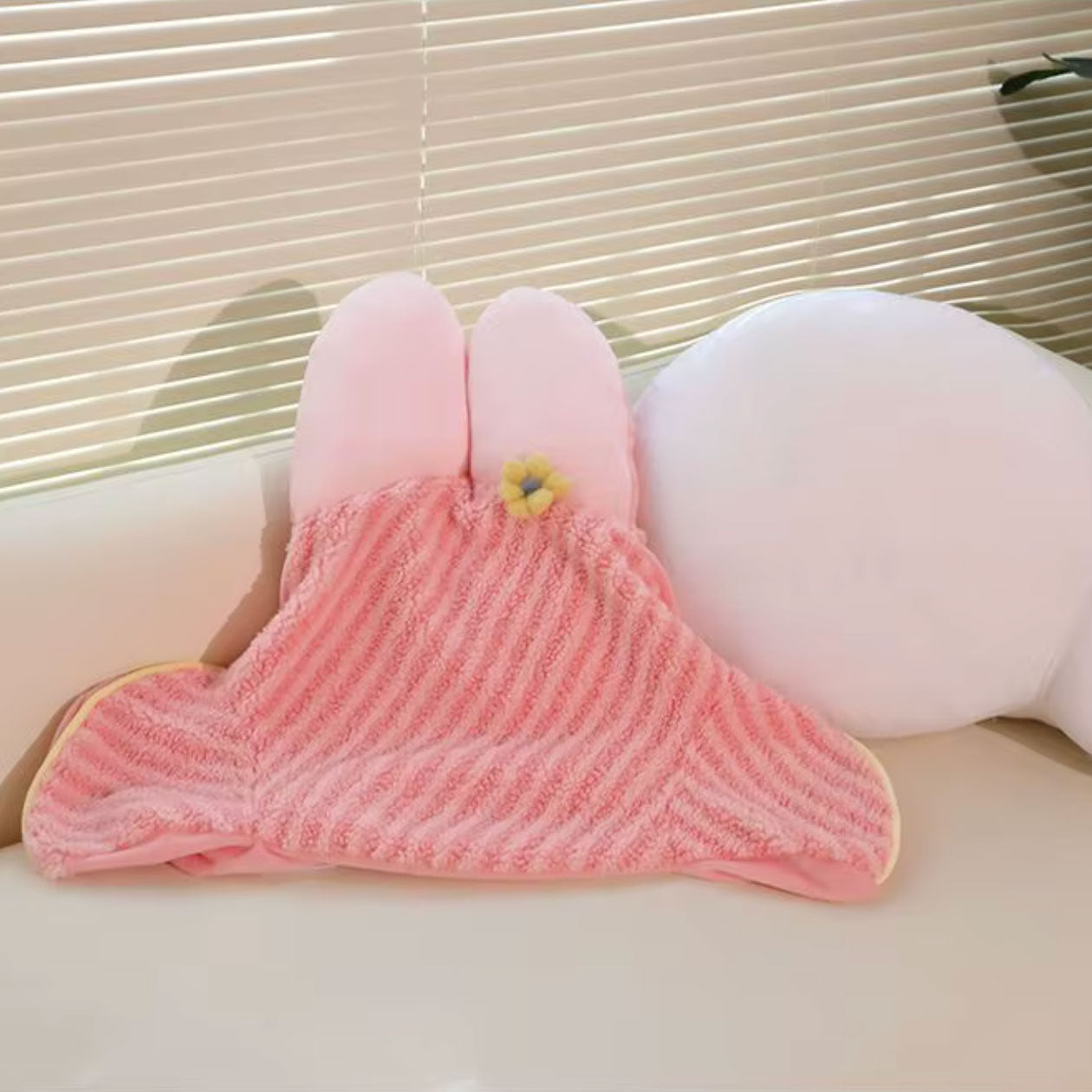 Rabbit Throw Pillow – Cute Bunny Shaped Cushion | Veska